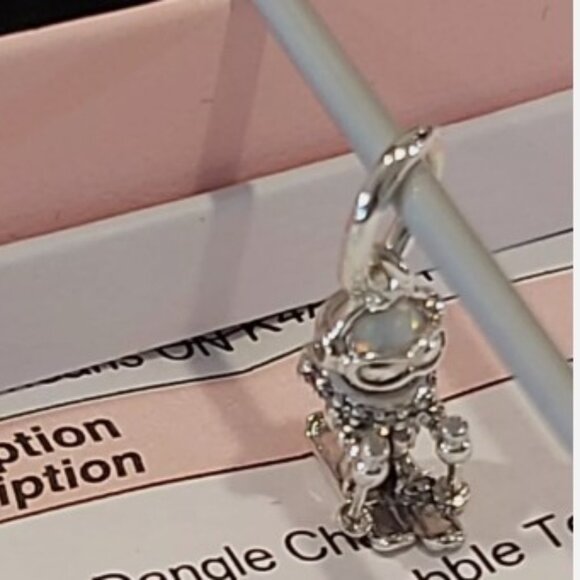 Authentic PANDORA Sterling Silver Skier Dangle Charm 793514C01 - Picture 6 of 11